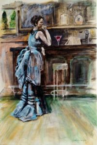Voir le détail de cette oeuvre: La femme en bleu de Corot